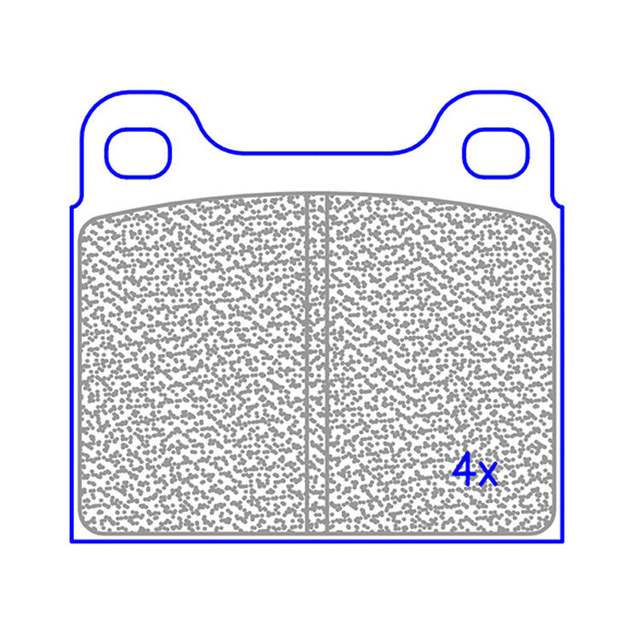 Pastilla de freno auto semimetálica de venta caliente