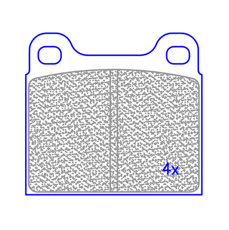 Pastilla de freno auto semimetálica de venta caliente