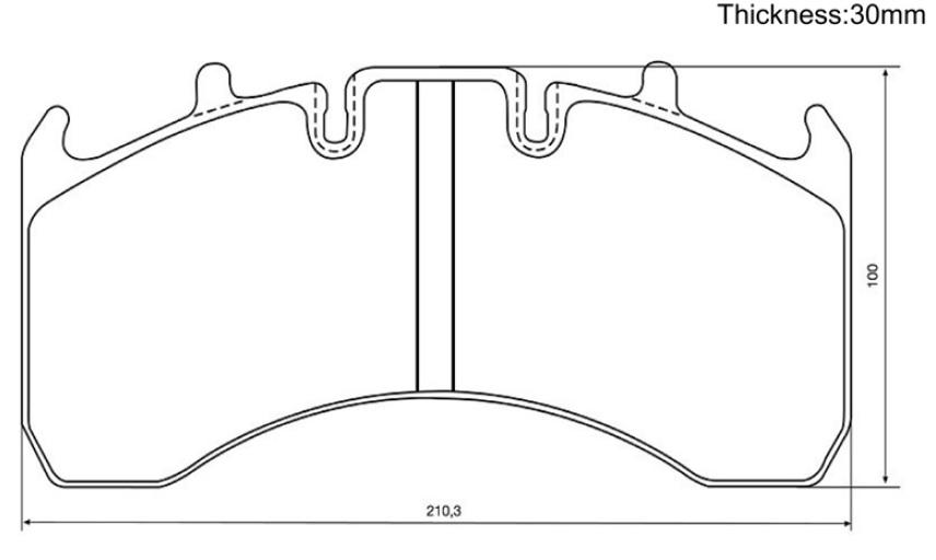 Pastillas de freno Antec Truck bus Part con ECE R90 usadas para Renault Volvo BPW Truck bus CV Pastillas de freno WVA29177 Pastillas de freno