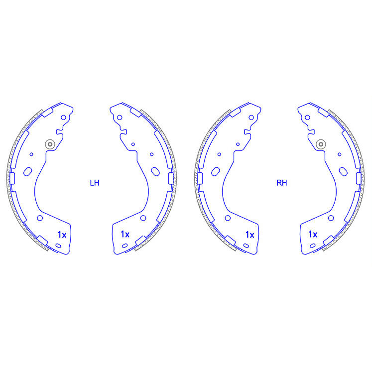 Zapata de freno de piezas de calidad genuina para camiones